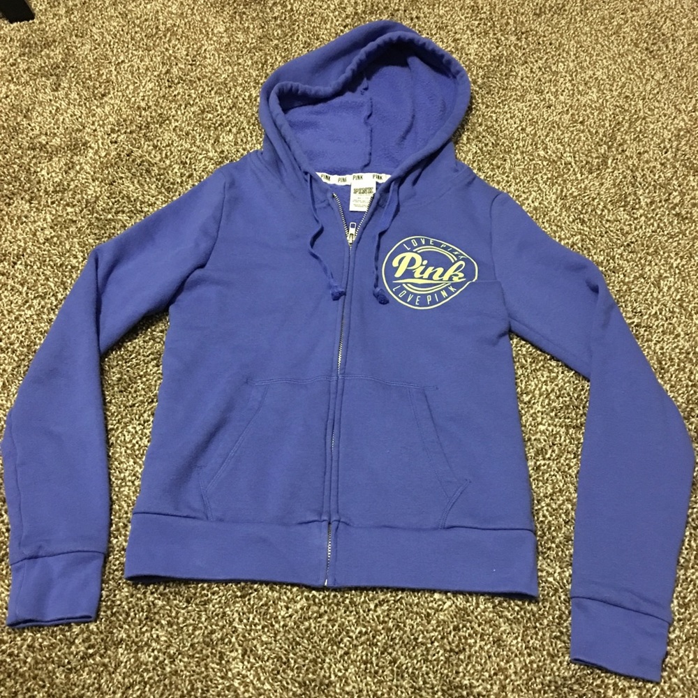 VS Pink zip up hoodie sz XS